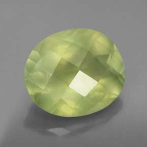 Prehnite naturale verde da 4,18 ct, trasparente, trasparente/traslucido