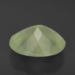 Prehnite naturale verde da 4,09 ct, trasparente, trasparente/traslucido