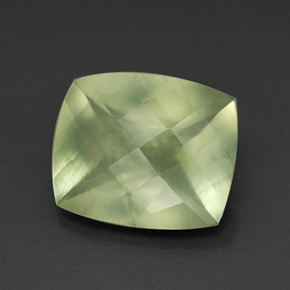 Prehnite naturale verde da 4,73 ct, trasparente, trasparente/traslucido