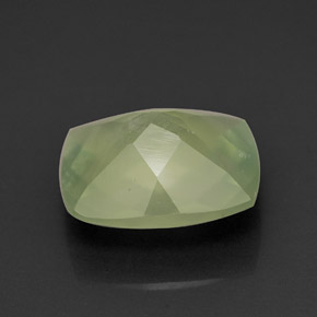 Prehnite naturale verde da 4,73 ct, trasparente, trasparente/traslucido