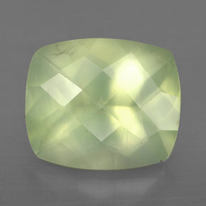 Prehnite naturale verde da 5,66 ct, trasparente, trasparente/traslucido