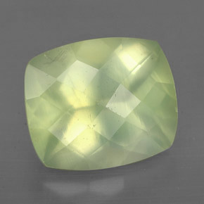 Prehnite naturale verde da 5,66 ct, trasparente, trasparente/traslucido