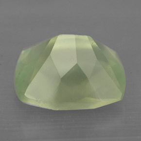 Prehnite naturale verde da 5,66 ct, trasparente, trasparente/traslucido