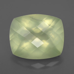 Prehnite naturale verde da 5,16 ct, trasparente, trasparente/traslucido