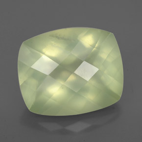 Prehnite naturale verde da 5,16 ct, trasparente, trasparente/traslucido