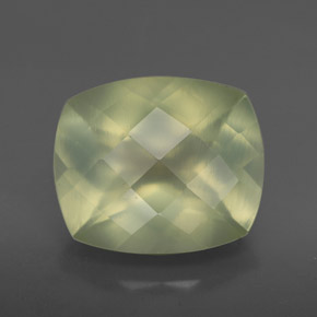 Prehnite naturale verde da 5,04 ct, trasparente, trasparente/traslucido