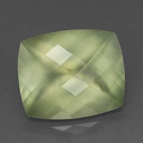 Prehnite naturale verde da 5,34 ct, trasparente, trasparente/traslucido