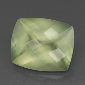 Prehnite naturale verde da 5,34 ct, trasparente, trasparente/traslucido