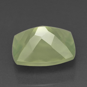 Prehnite naturale verde da 5,34 ct, trasparente, trasparente/traslucido