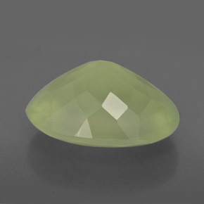 Prehnite naturale verde da 9,56 ct, trasparente, trasparente/traslucido
