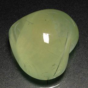 Prehnite naturale verde da 40,95 ct, trasparente, trasparente/traslucido