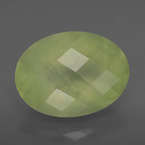 Prehnite naturale verde da 9,33 ct, trasparente, trasparente/traslucido