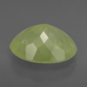Prehnite naturale verde da 9,33 ct, trasparente, trasparente/traslucido