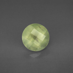 Prehnite naturale verde da 1,99 ct, trasparente, trasparente/traslucido