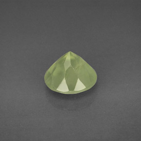 Prehnite naturale verde da 1,99 ct, trasparente, trasparente/traslucido