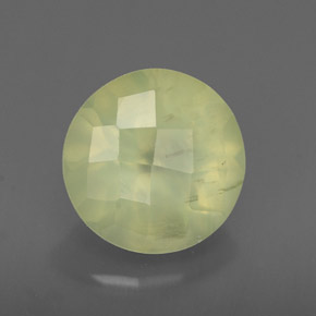 Prehnite naturale verde da 1,96 ct, trasparente, trasparente/traslucido