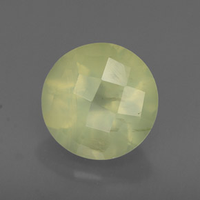 Prehnite naturale verde da 1,96 ct, trasparente, trasparente/traslucido