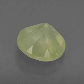 Prehnite naturale verde da 1,96 ct, trasparente, trasparente/traslucido