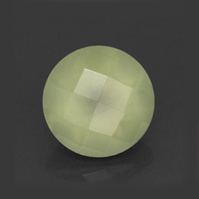 Prehnite naturale verde da 2,15 ct, trasparente, trasparente/traslucido