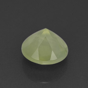 Prehnite naturale verde da 2,15 ct, trasparente, trasparente/traslucido
