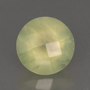Prehnite naturale verde da 1,94 ct, trasparente, trasparente/traslucido