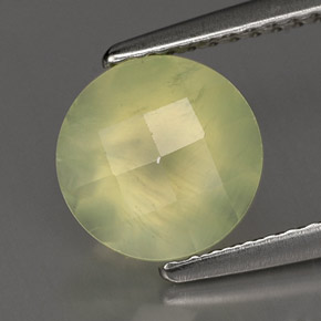 Prehnite naturale verde da 1,94 ct, trasparente, trasparente/traslucido