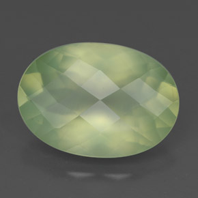 Prehnite Verde naturale da 7.24 ct, Trasparente, Trasparente/Traslucido