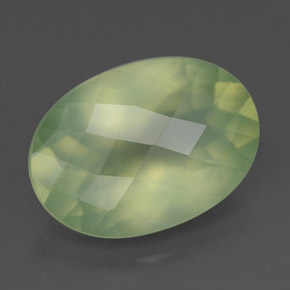Prehnite Verde naturale da 7.24 ct, Trasparente, Trasparente/Traslucido