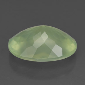 Prehnite Verde naturale da 7.24 ct, Trasparente, Trasparente/Traslucido