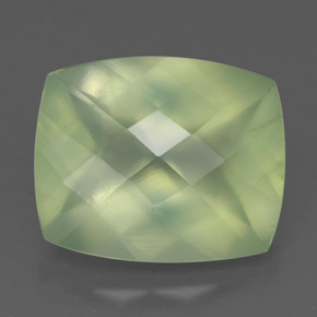 Prehnite naturale verde da 5,65 ct, trasparente, trasparente/traslucido