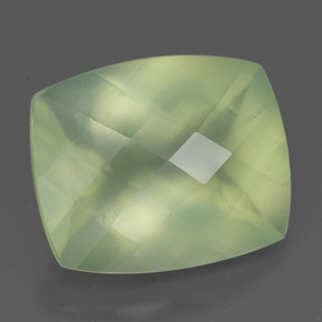 Prehnite naturale verde da 5,65 ct, trasparente, trasparente/traslucido