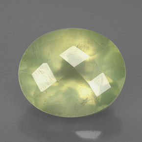Prehnite naturale verde da 5,21 ct, trasparente, trasparente/traslucido