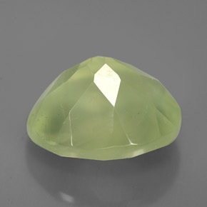 Prehnite naturale verde da 5,21 ct, trasparente, trasparente/traslucido