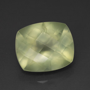 Prehnite naturale verde da 5,60 ct, trasparente, trasparente/traslucido