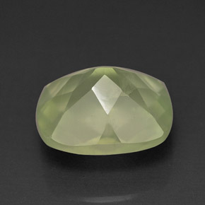 Prehnite naturale verde da 5,60 ct, trasparente, trasparente/traslucido