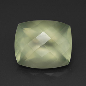 Prehnite naturale verde da 5,58 ct, trasparente, trasparente/traslucido
