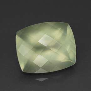 Prehnite naturale verde da 5,58 ct, trasparente, trasparente/traslucido