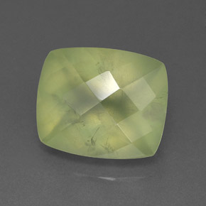 Prehnite naturale verde da 5,82 ct, trasparente, trasparente/traslucido
