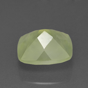 Prehnite naturale verde da 5,82 ct, trasparente, trasparente/traslucido