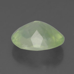 Prehnite naturale verde da 4,28 ct, trasparente, trasparente/traslucido