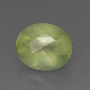 Prehnite Verde naturale da 5.42 ct, Trasparente, Trasparente/Traslucido