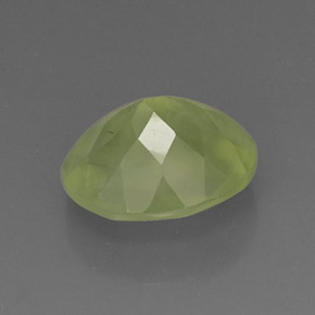 Prehnite naturale verde da 4,96 ct, trasparente, trasparente/traslucido