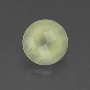 Prehnite naturale verde da 2,05 ct, trasparente, trasparente/traslucido