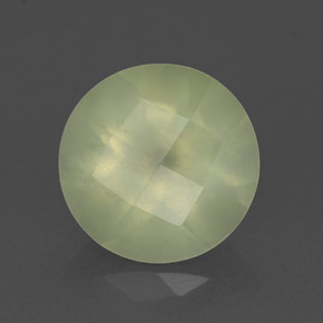 Prehnite naturale verde da 1,90 ct, trasparente, trasparente/traslucido