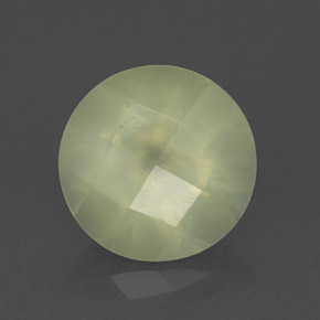 Prehnite naturale verde da 1,90 ct, trasparente, trasparente/traslucido