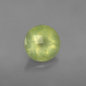 Prehnite naturale verde da 1,86 ct, trasparente, trasparente/traslucido