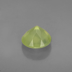 Prehnite naturale verde da 1,86 ct, trasparente, trasparente/traslucido