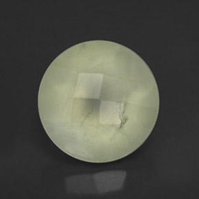 Prehnite naturale verde da 1,94 ct, trasparente, trasparente/traslucido