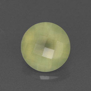 Prehnite naturale verde da 1,96 ct, trasparente, trasparente/traslucido