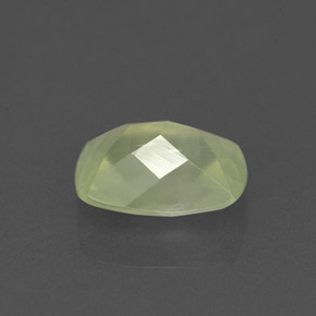 Prehnite naturale verde da 1,36 ct, trasparente, trasparente/traslucido